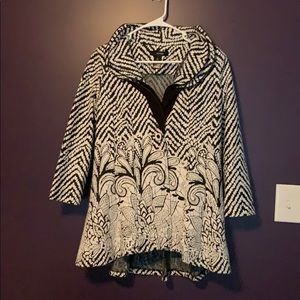 Black and white patterned jacket